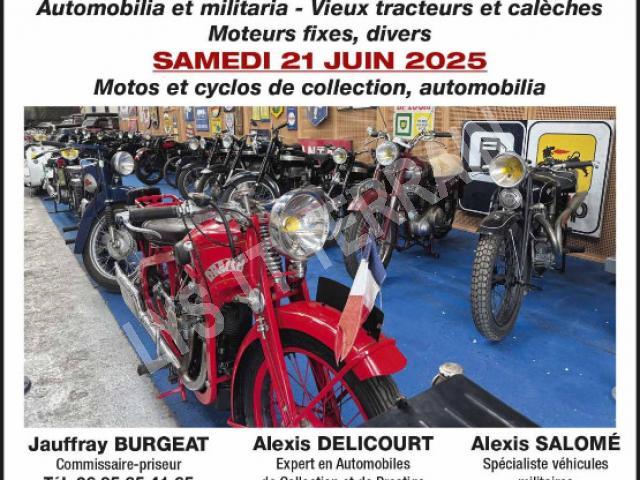 Vente aux enchères 20 et 21 juin 2025